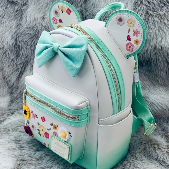 Loungefly | Bags | Loungefly Disney Minnie Mouse Pressed Flower Bow ...